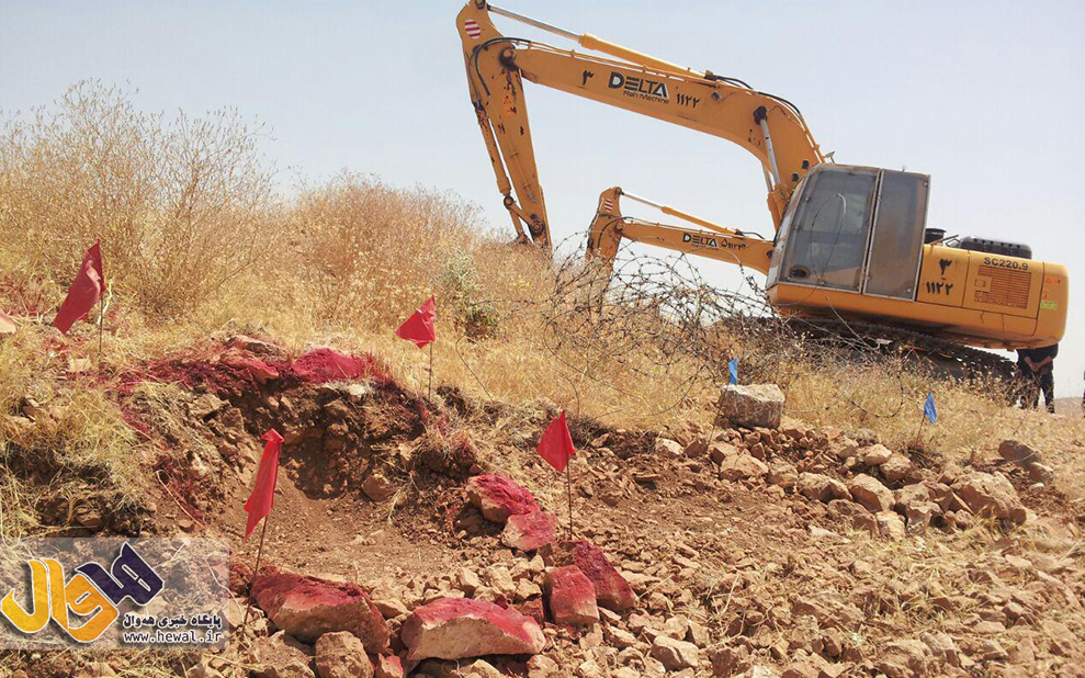 حفاری تپه باستانی درمان در مهاباد