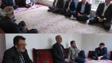 دیدار فرماندار با خانواده صادق برمکی